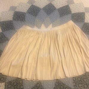 Pleated white tennis/pickleball skirt